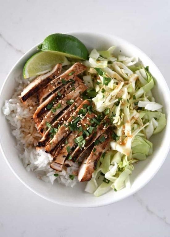 Ginger Soy Chicken and Rice Bowl