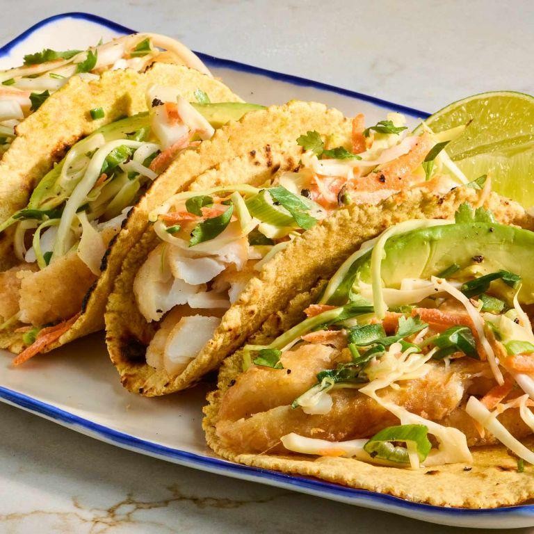 Ginger-Infused Fish Tacos with Cabbage Slaw
