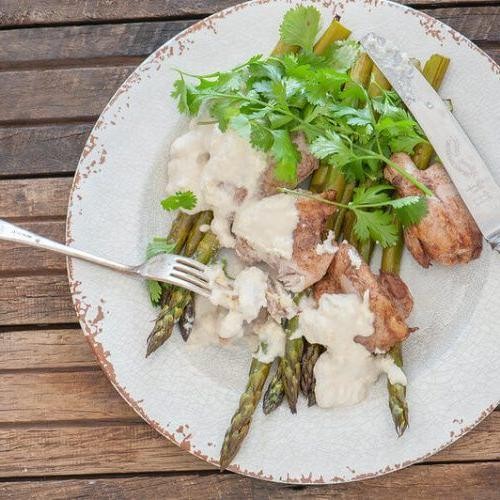 Gingerbread-Spiced Chicken with Almond Butter Sauce