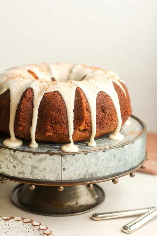 Glazed Apple Banana Cake