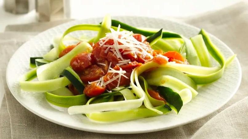 Gluten-Free Marinara Zucchini Noodles