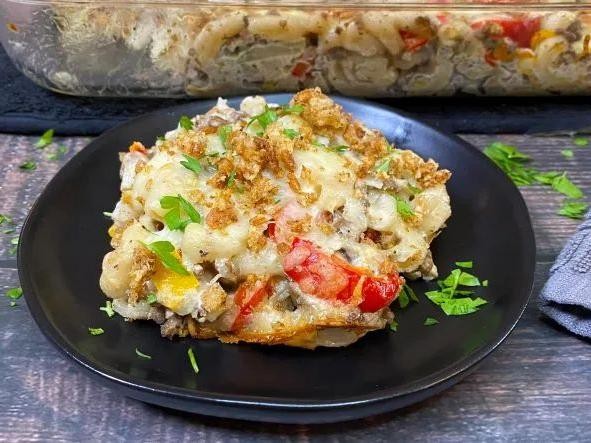 Gluten-Free Philly Cheesesteak Casserole