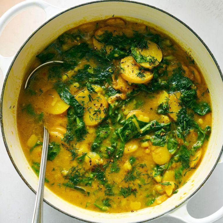 Golden Potato and Chive Soup