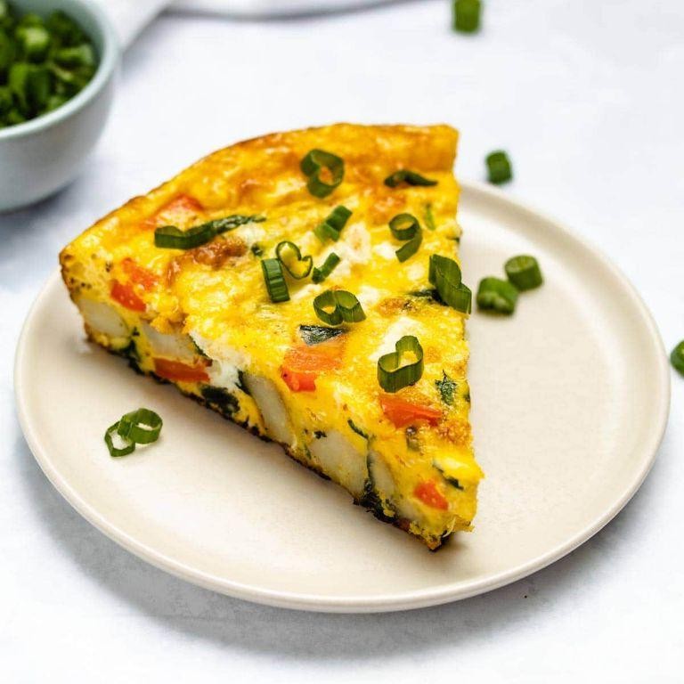 Golden Potato and Spinach Frittata