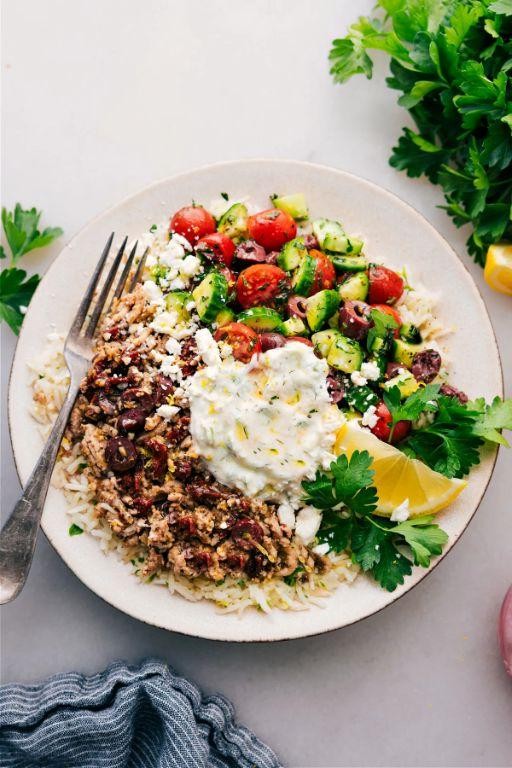 Greek-Style One Pan Turkey and Quinoa