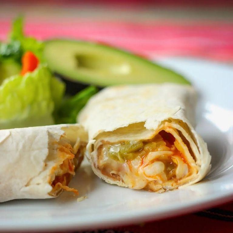 Green Chile Bean and Cheese Burrito