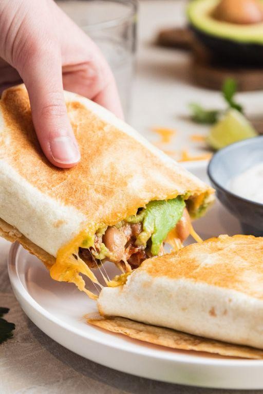 Grilled Bean and Cheese Burrito