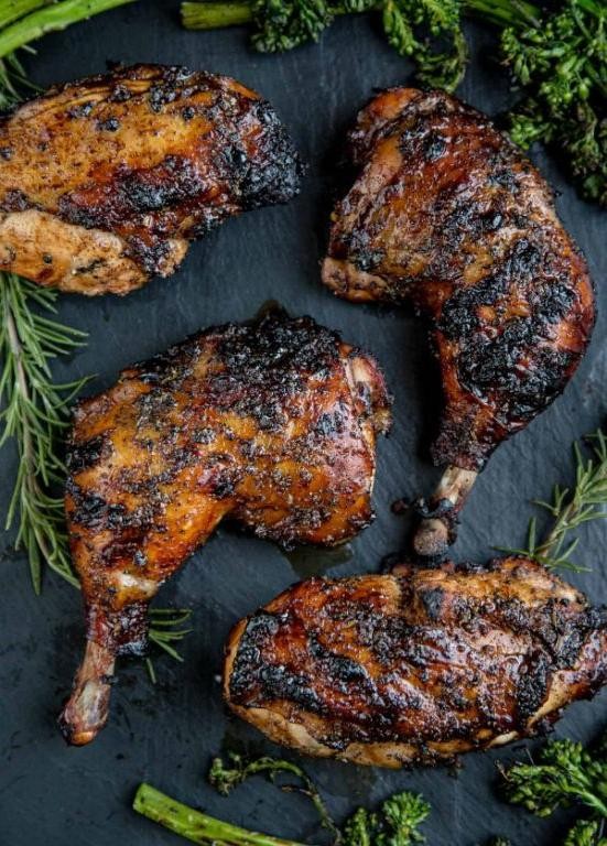 Grilled Chicken with Balsamic Glaze