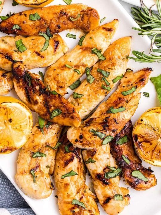 Grilled Citrus Marinated Chicken Tenders