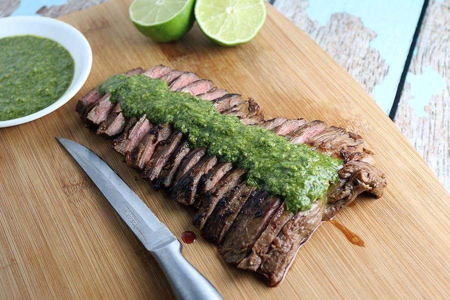 Grilled Lime Cilantro Skirt Steak