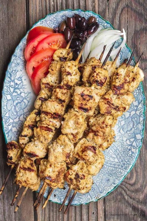 Grilled Mediterranean Chicken Souvlaki
