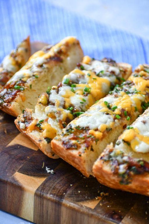 Grilled Onion and Garlic Bread