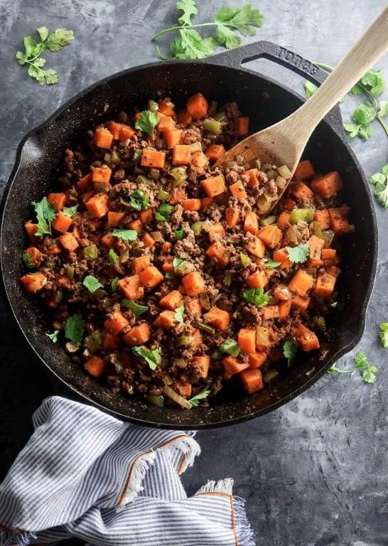 Ground Beef Sweet Potato Hash
