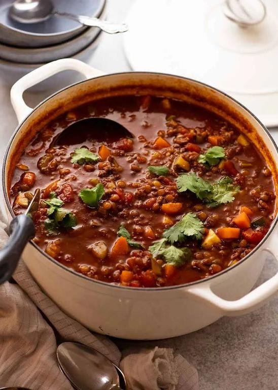 Ground Beef and Lentil Stew