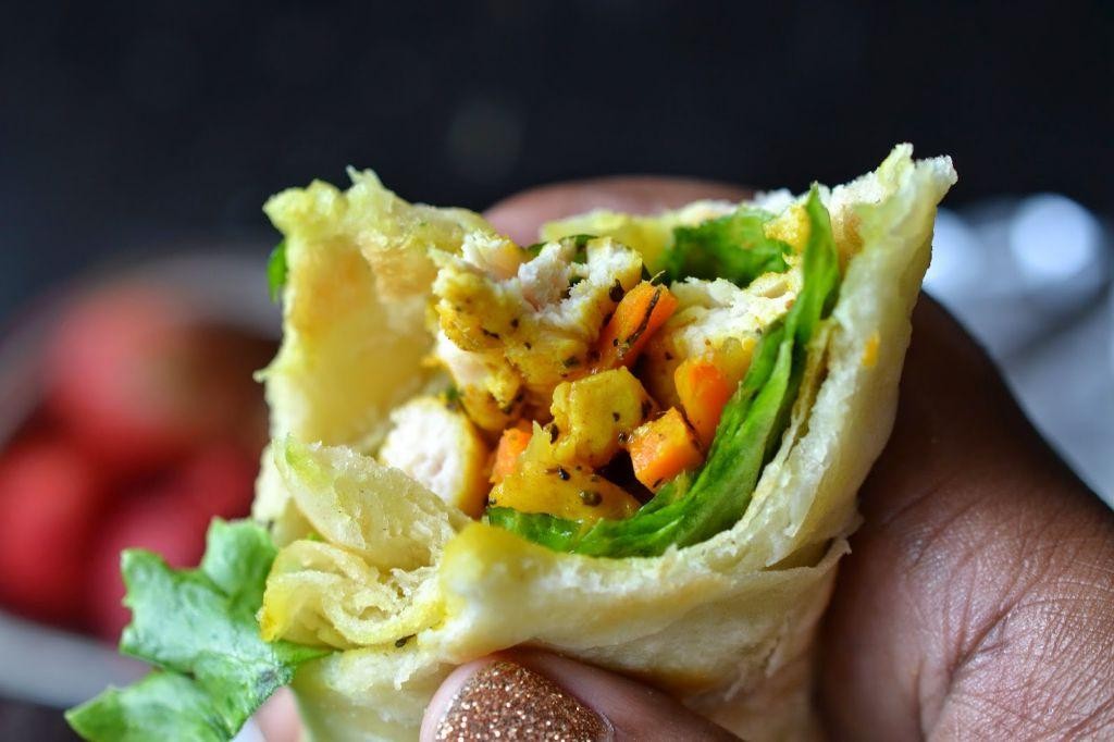 Guyanese Roti Wrap
