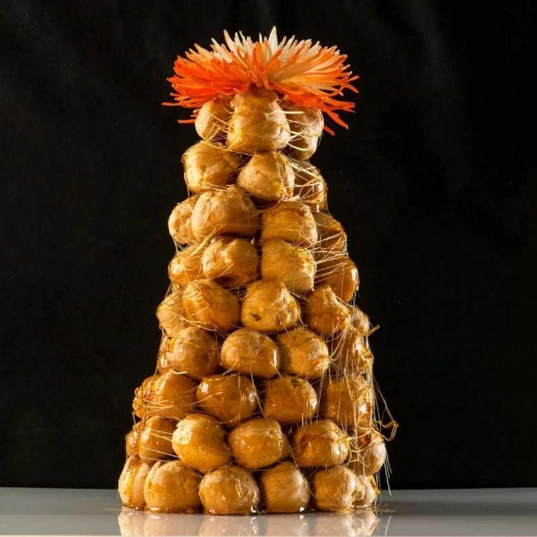 Hazelnut Praline Croquembouche