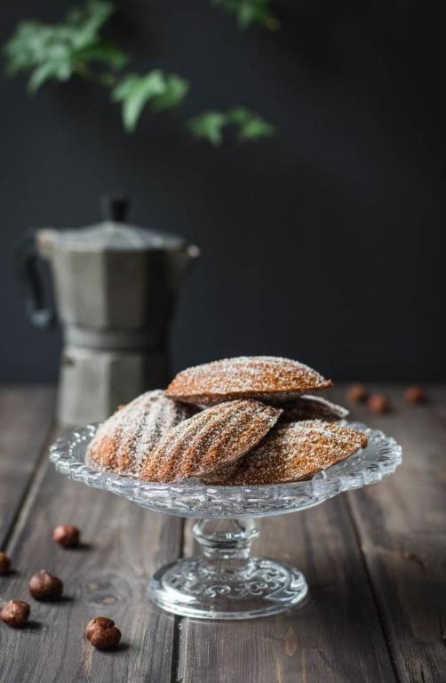 Hazelnut Praline Madeleines