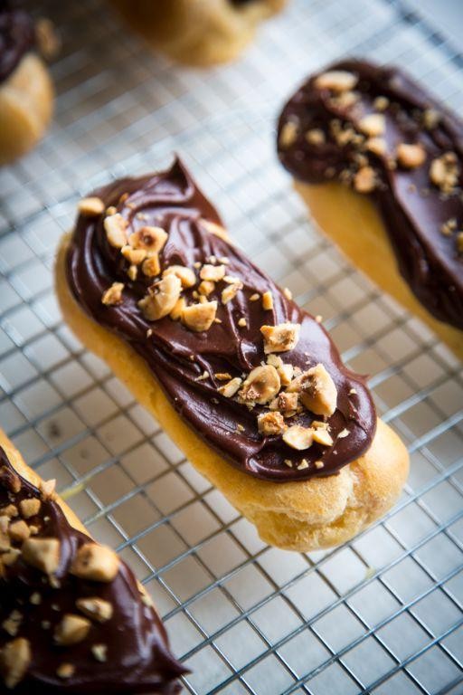 Hazelnut and Chocolate Éclairs