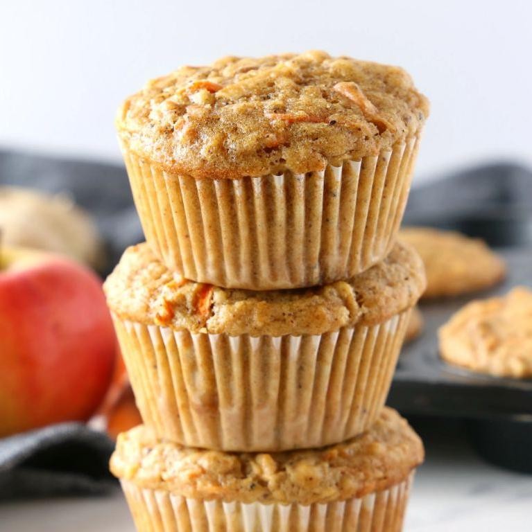 Healthy Carrot Ginger Muffins