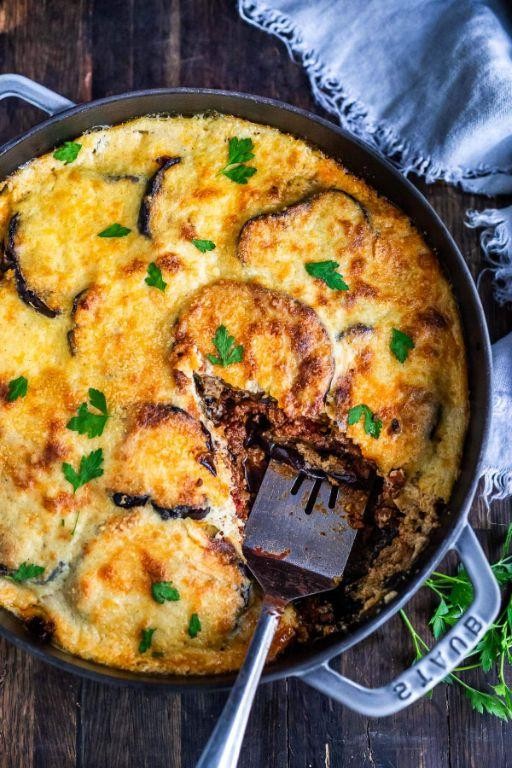 Healthy Moussaka with Eggplant