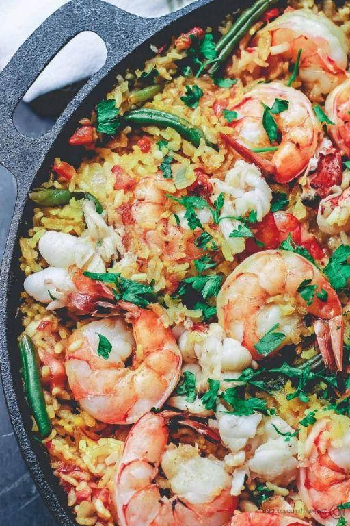 Healthy Seafood Paella