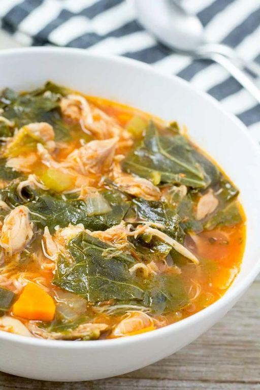 Hearty Chicken and Collard Greens Soup