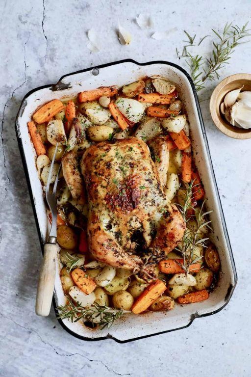 Herb Roasted Chicken with Root Vegetables
