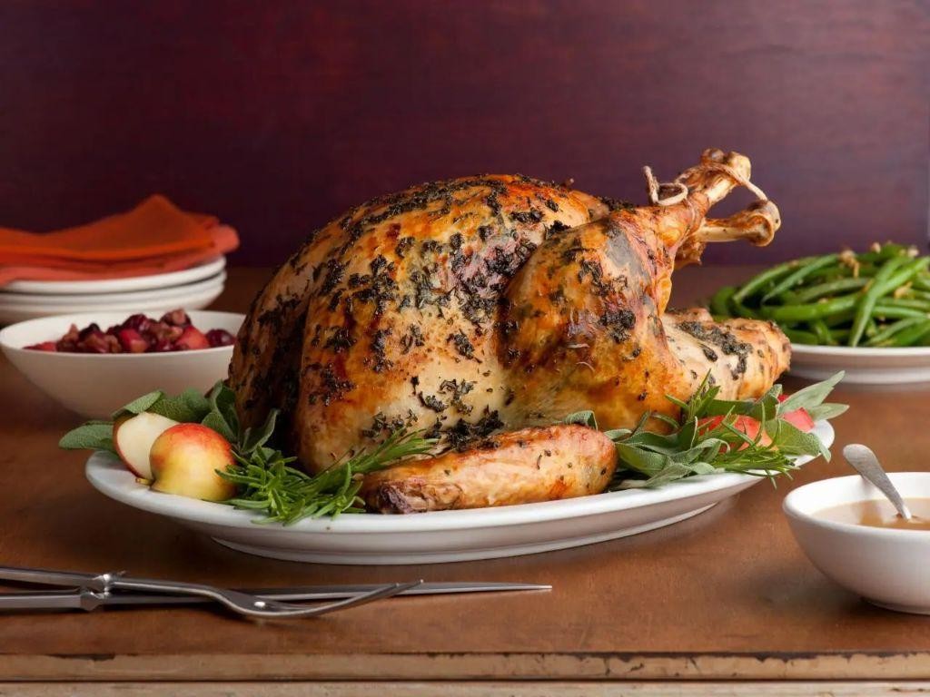 Herb-Roasted Turkey with Apple Cider Gravy