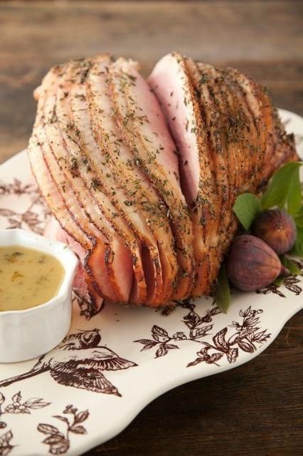 Herb-Rubbed Fresh Ham with Rosemary and Thyme