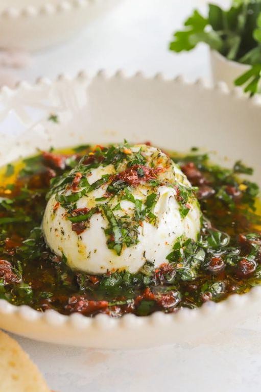 Herbed Burrata Cheese Dip