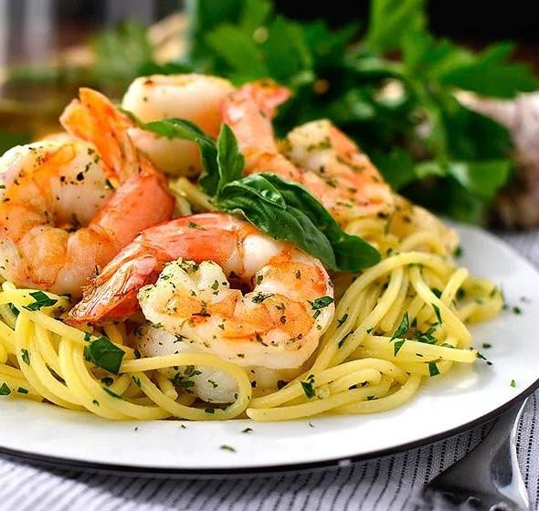 Herbed Butter Seafood Ziti