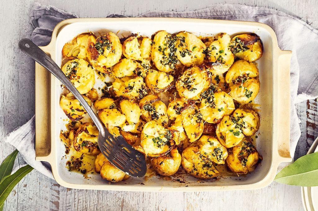 Herbed Butter Smash Potatoes