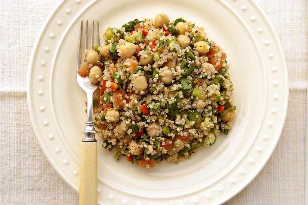 Herbed Chickpea and Tuna Quinoa Salad