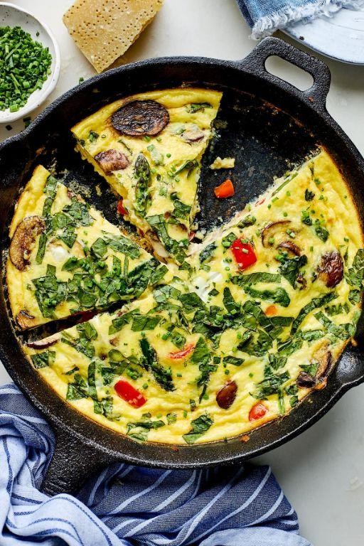 Herbed Cottage Cheese and Vegetable Frittata