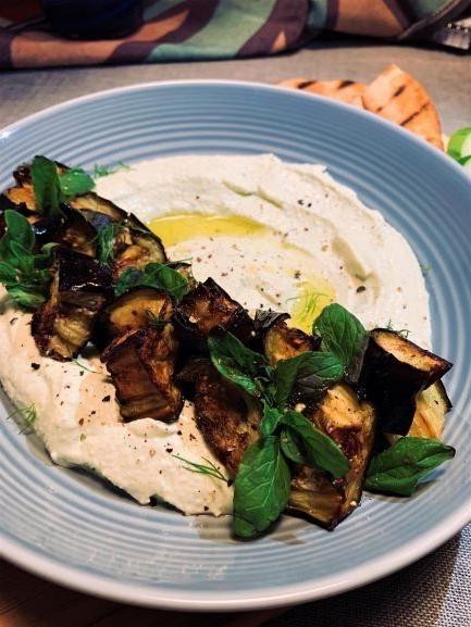 Herbed Eggplant and Feta Cheese Dip