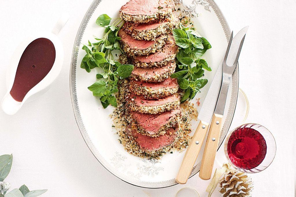 Herbed Mustard Seed Rubbed Beef Steak