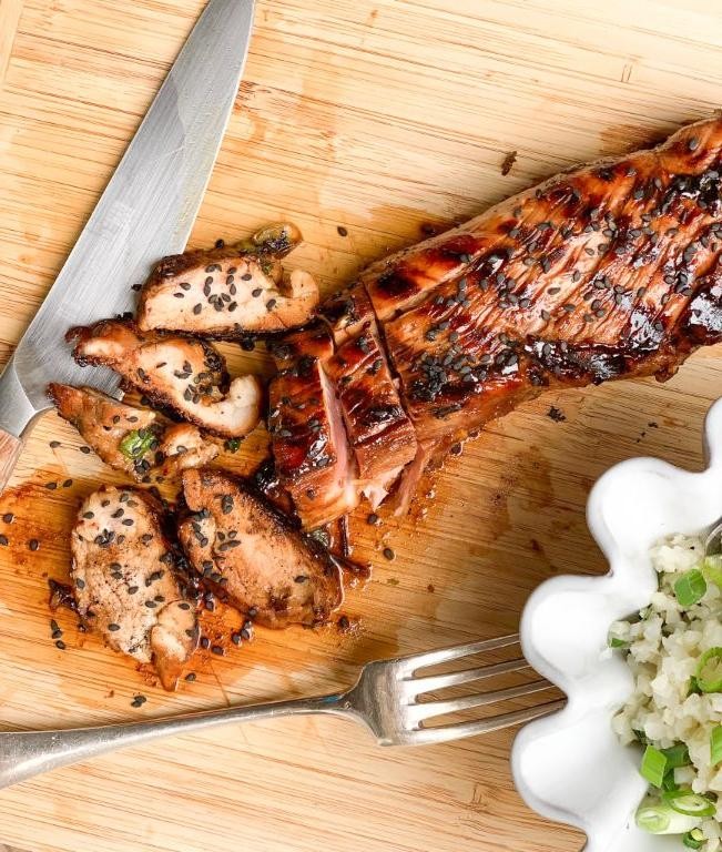 Hoisin Glazed BBQ Pork Tenderloin