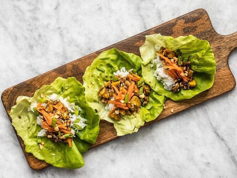 Hoisin Tofu Lettuce Cups