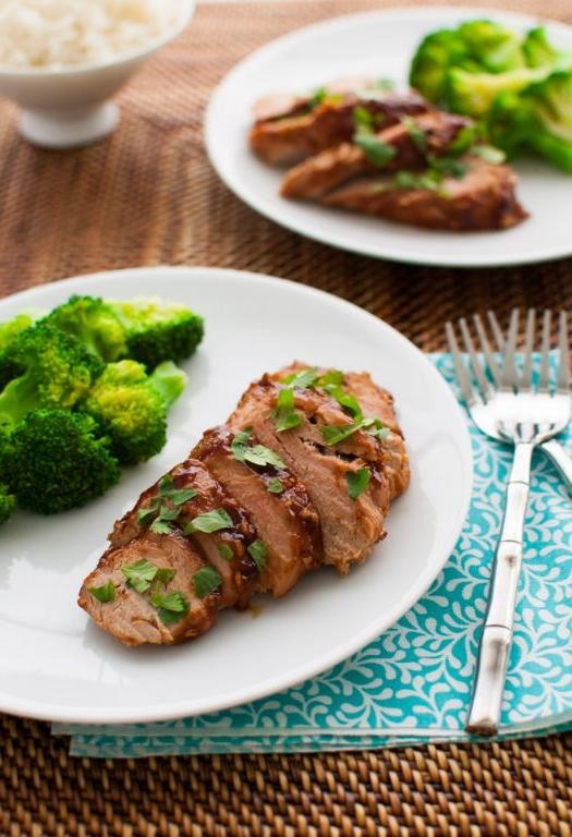 Hoisin-Glazed Pork Tenderloin with Broccoli
