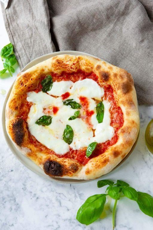 Homemade Margherita Pizza with Fresh Basil
