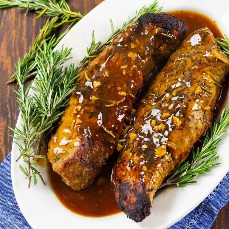 Honey Garlic Crock Pot Pork Tenderloin