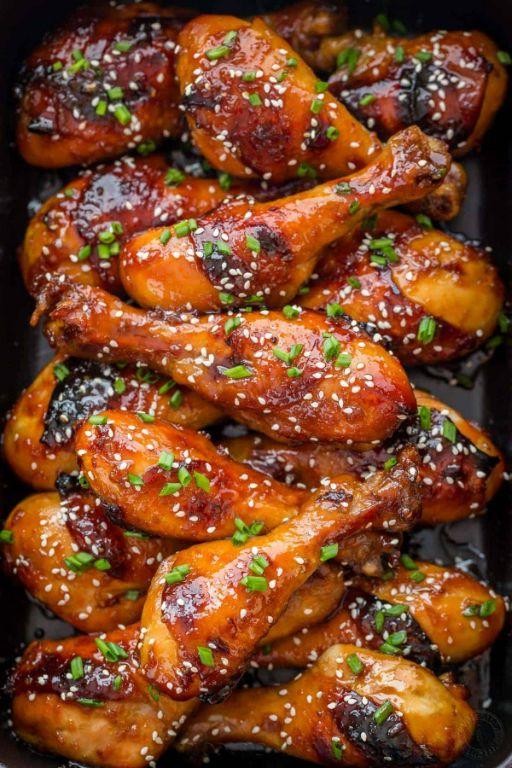 Honey Garlic Glazed Chicken Drumsticks
