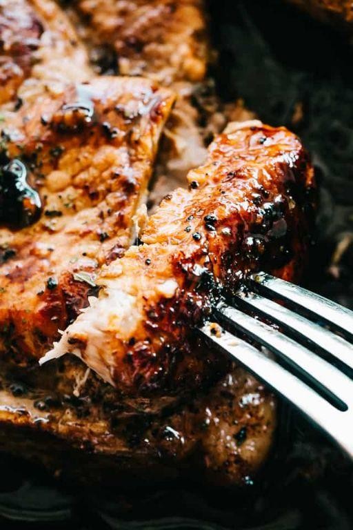 Honey Garlic Oven Baked Pork Chops