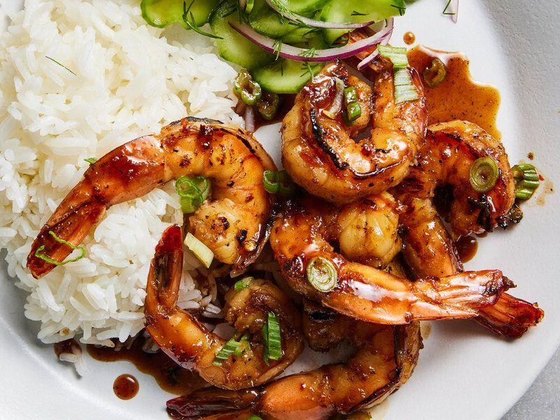 Honey Garlic Pan Seared Shrimp