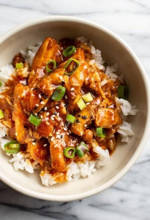 Honey Garlic Slow Cooker Chicken Thighs