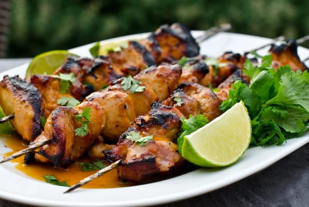 Honey Lime Chicken Skewers