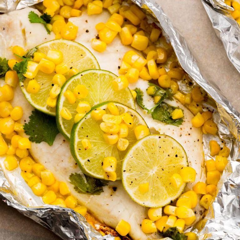 Honey Lime Mahi Mahi in Foil Packets
