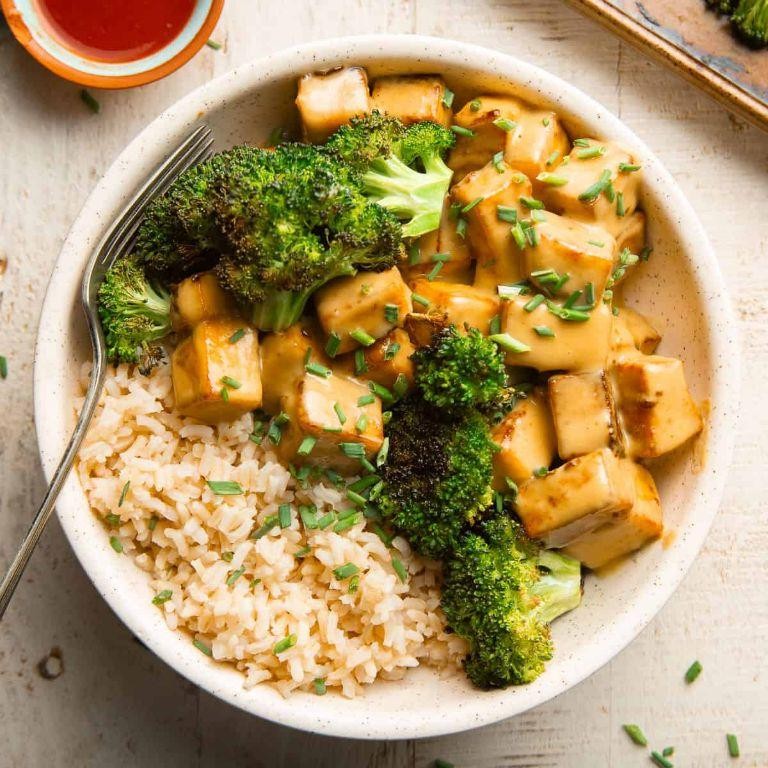 Honey Mustard Baked Tofu