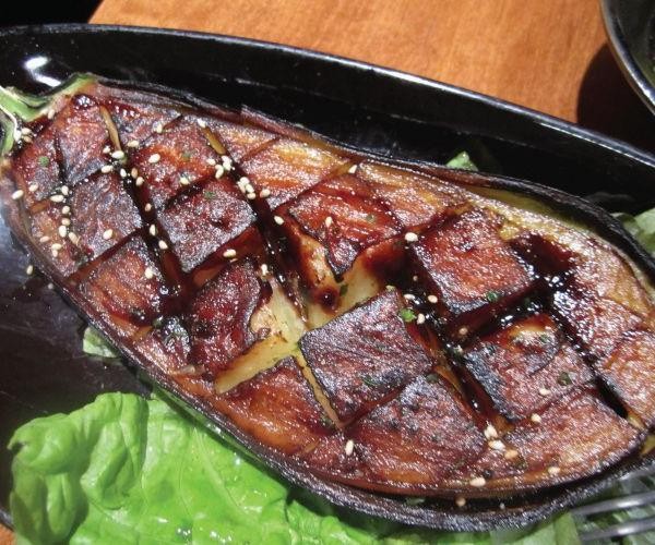 Honey Mustard Roasted Eggplant