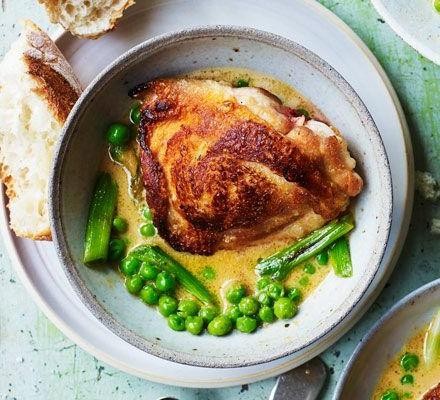 Honey Mustard Slow Cooker Chicken Thighs